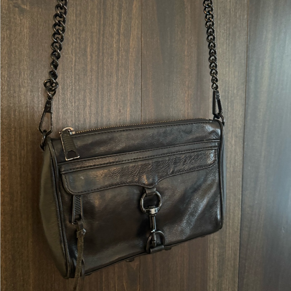 Rebecca Minkoff Black Leather Crossbody Bag